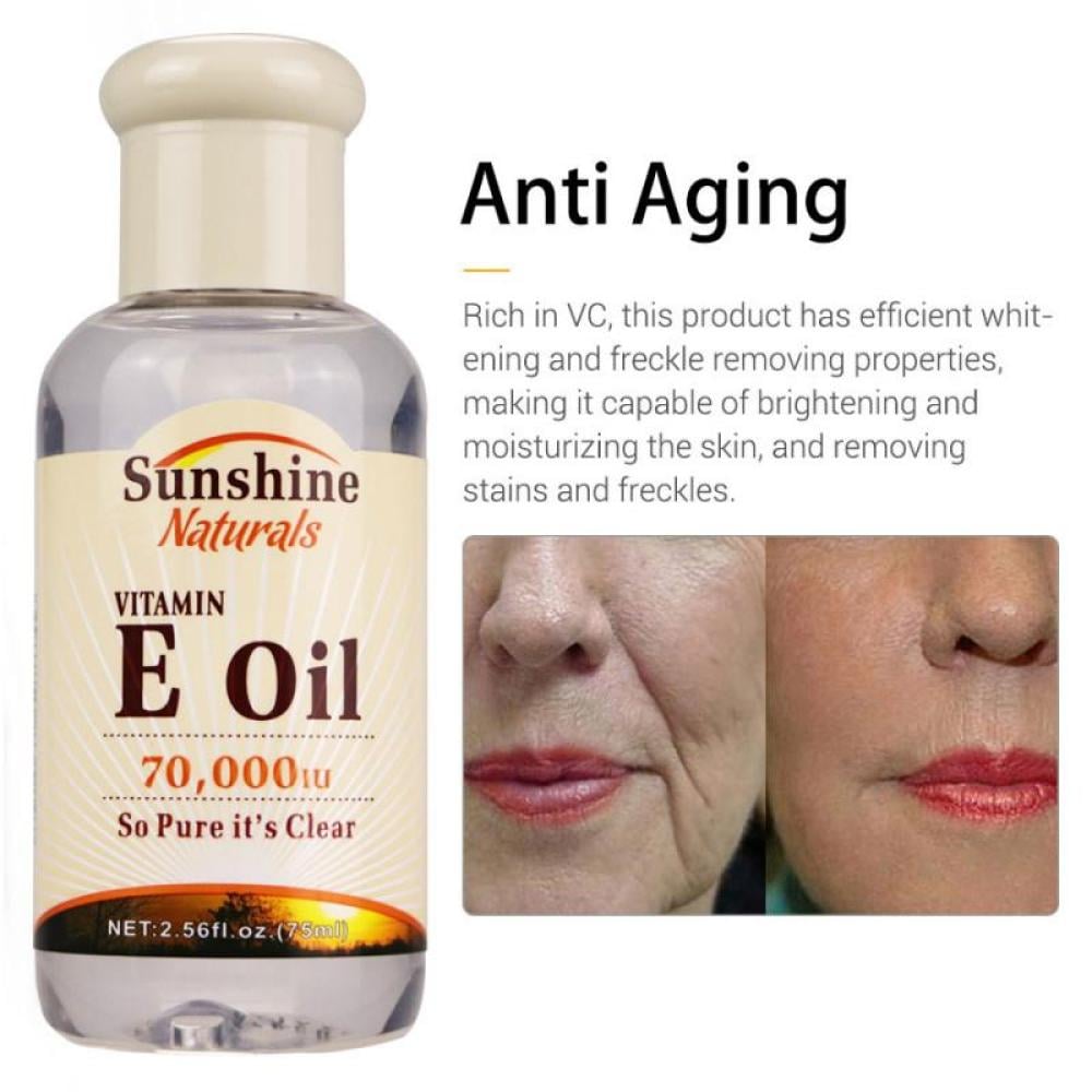 Sunshine Naturals Pure Vitamin E Skin Care Oil 70,000 IU - 75 ml
