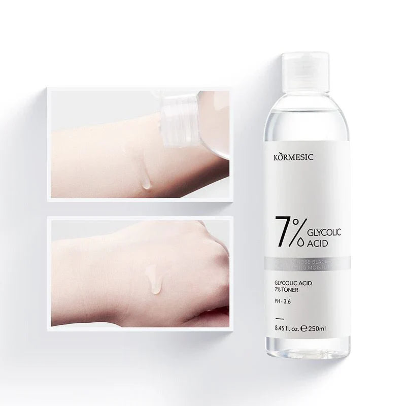 Kormesic 7% Glycolic Aicd Blackhead Remover Moisturizing Skin Toner 250ml