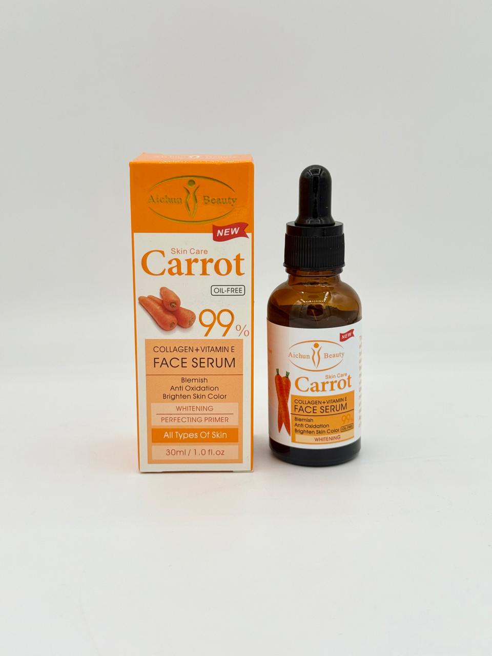 Aichun Beauty 99% Carrot Face Serum with Collagen + Vitamin E