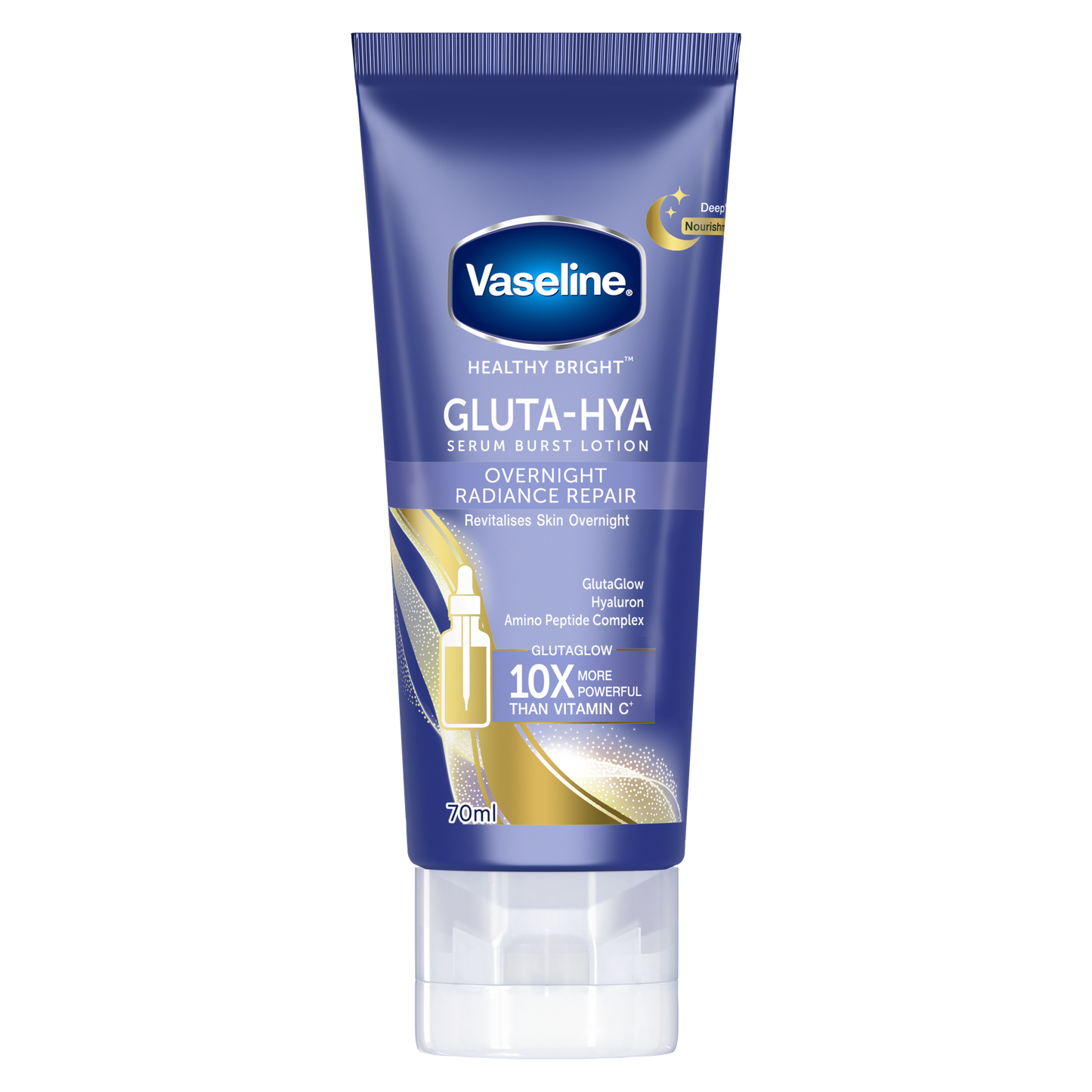 Vaseline - Gluta-Hya Serum Burst Lotion Overnight Radiance Repair - 300ml