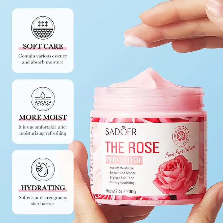 Sadoer The Rose Body Butter Brightening and Moisturizing Body Cream 20