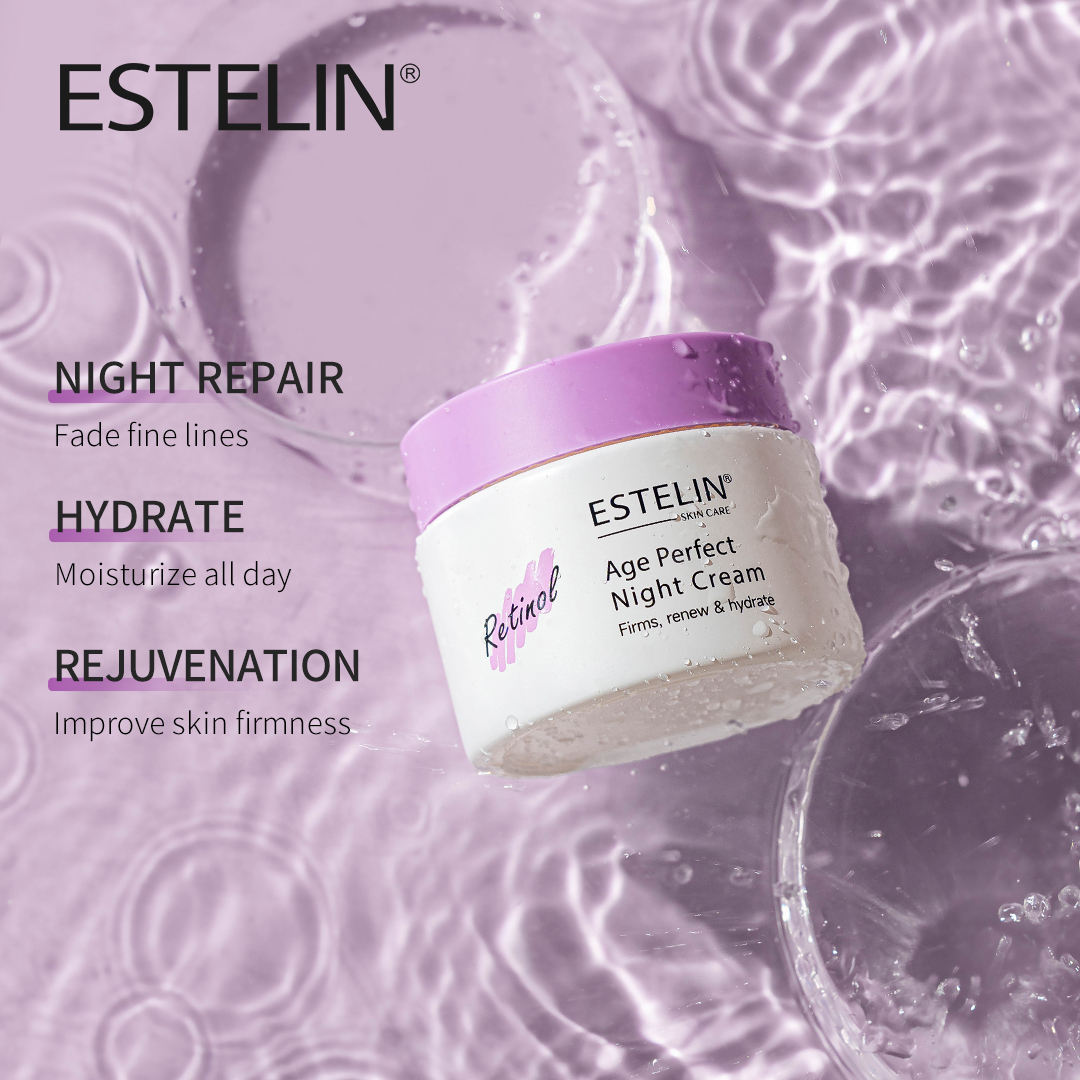 ESTELIN Retinol Age Perfect Vitalizing Nourishing Anti Aging Tighten Skin Best Night Whitening Cream
