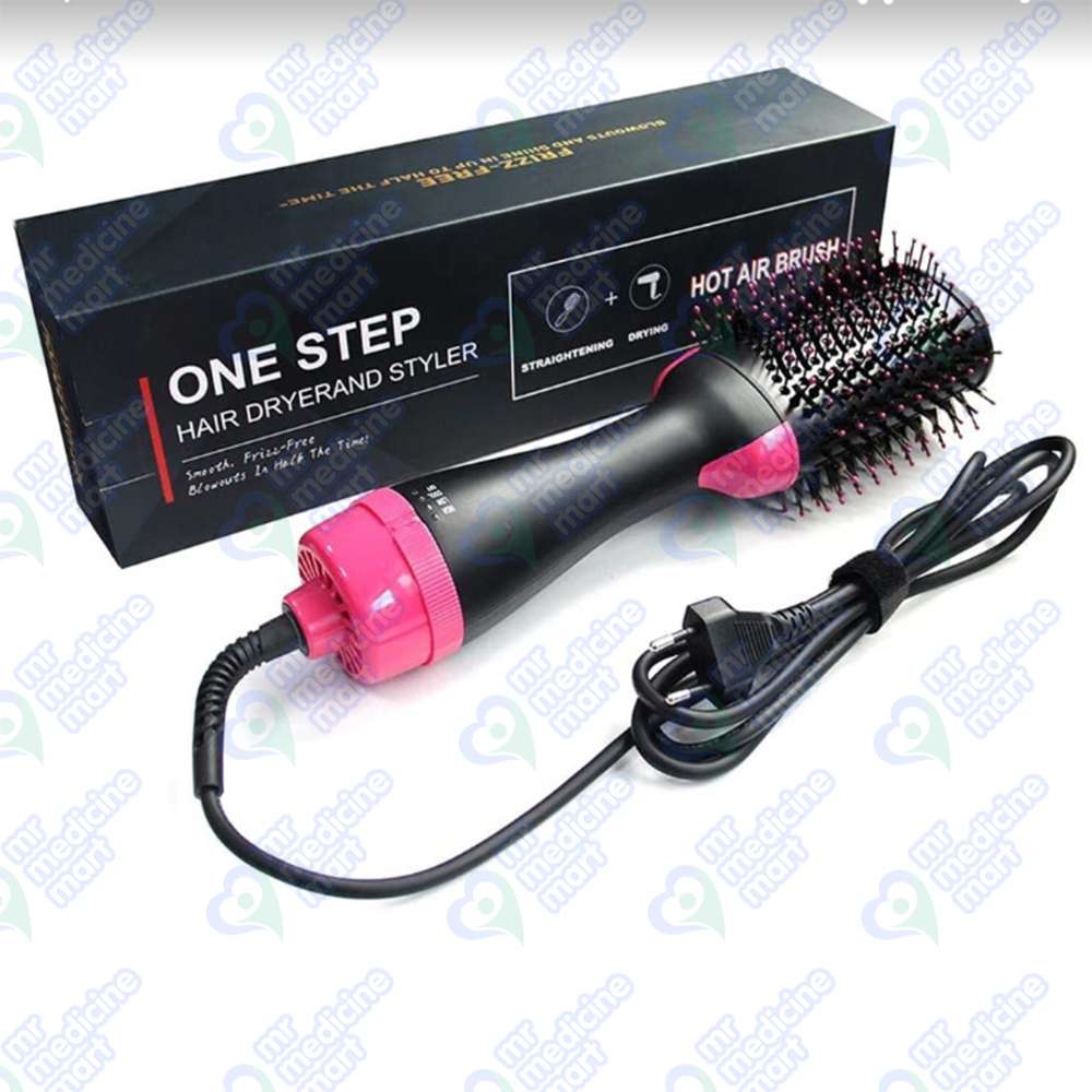One Step Blow Hair Dryer and Volumizer Brush | Hot Air Brush Hair Styler for Straightening & Curl 1000W Comb