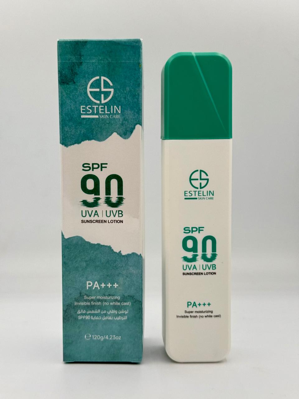Estelin Super Moisturizing UVA UVB Sunscreen Lotion SPF 90 PA+++ 120gm