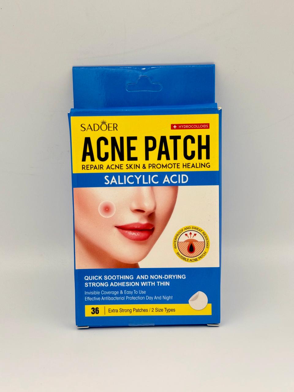 Sadoer Salicylic Acid Acne patch repair acne skin & promote healing Pimple Patch Invisible Pimple Patches for Clearer Skin