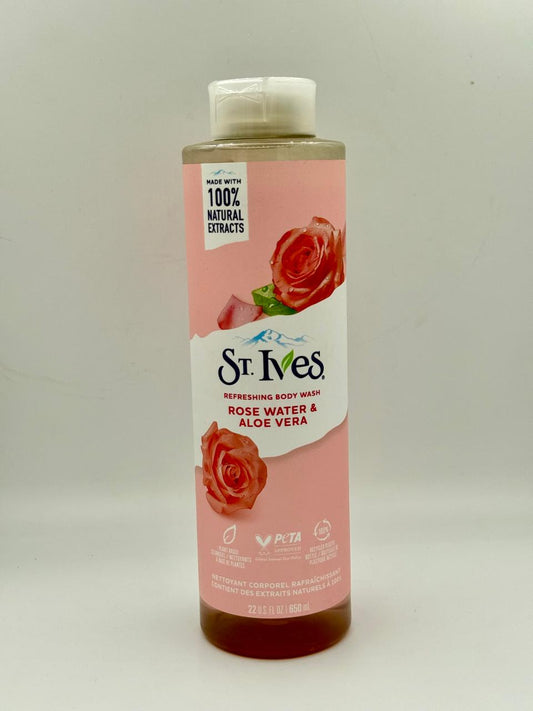 St. Ives Refreshing Body Wash Rose Water & Aloe Vera Cleanser 473ml
