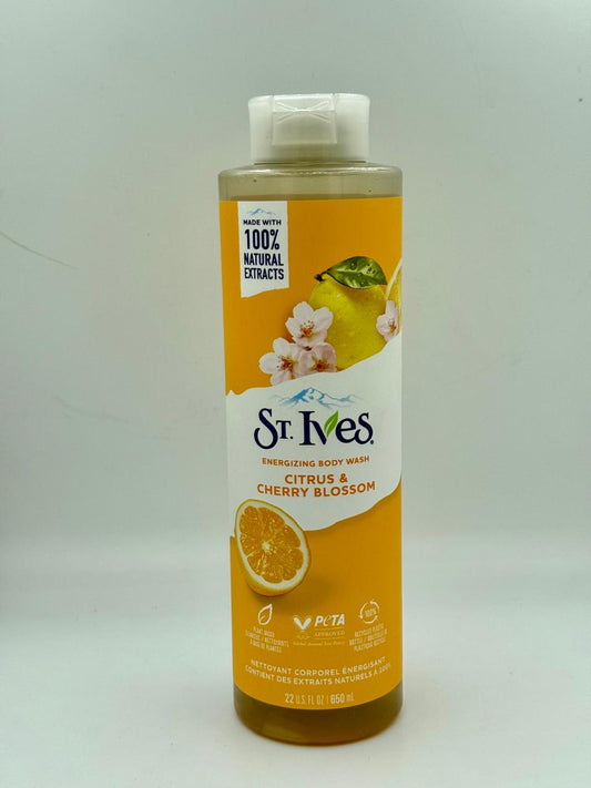 St. Ives Energizing Citrus & Cherry Blossom Body Wash, 650 ml