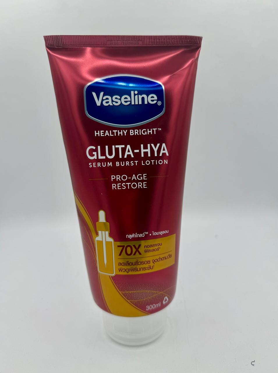 Vaseline Healthy Bright Gluta Hya Serum Burst Lotion Pro Age Restore
