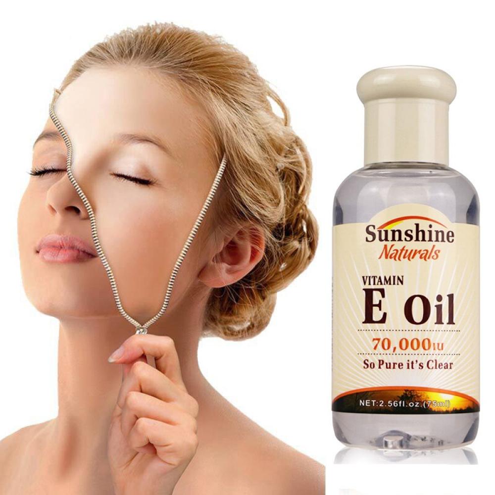 Sunshine Naturals Pure Vitamin E Skin Care Oil 70,000 IU - 75 ml