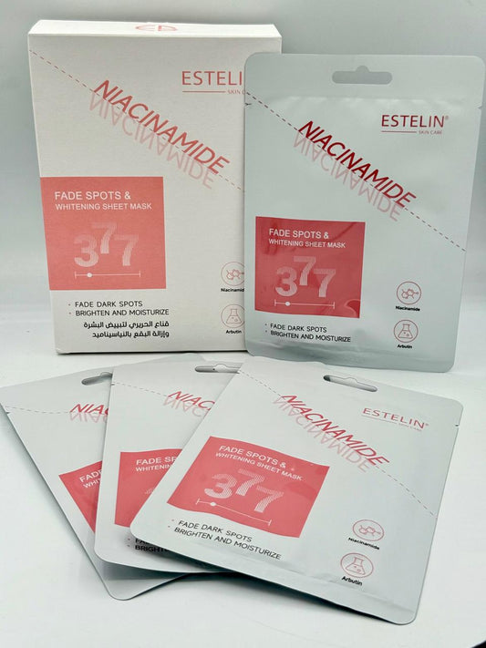 ESTELI AKIN NIACINAMIDE WINCIN WIDE FADE SPOTS &amp; WHITENING SHEET MASK 377 BOX