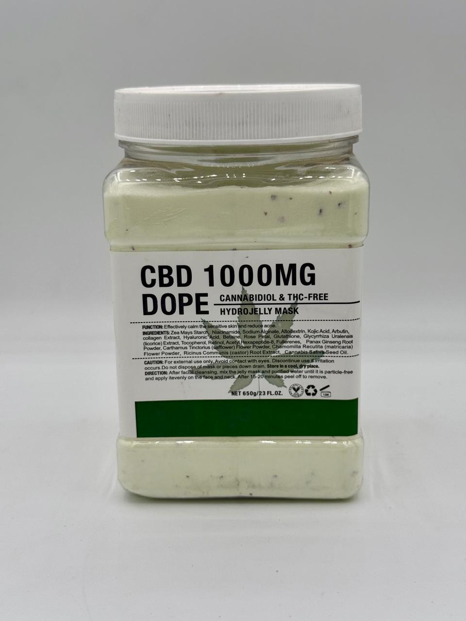 CBD 1000MG Dope Hydrojelly Mask 650g