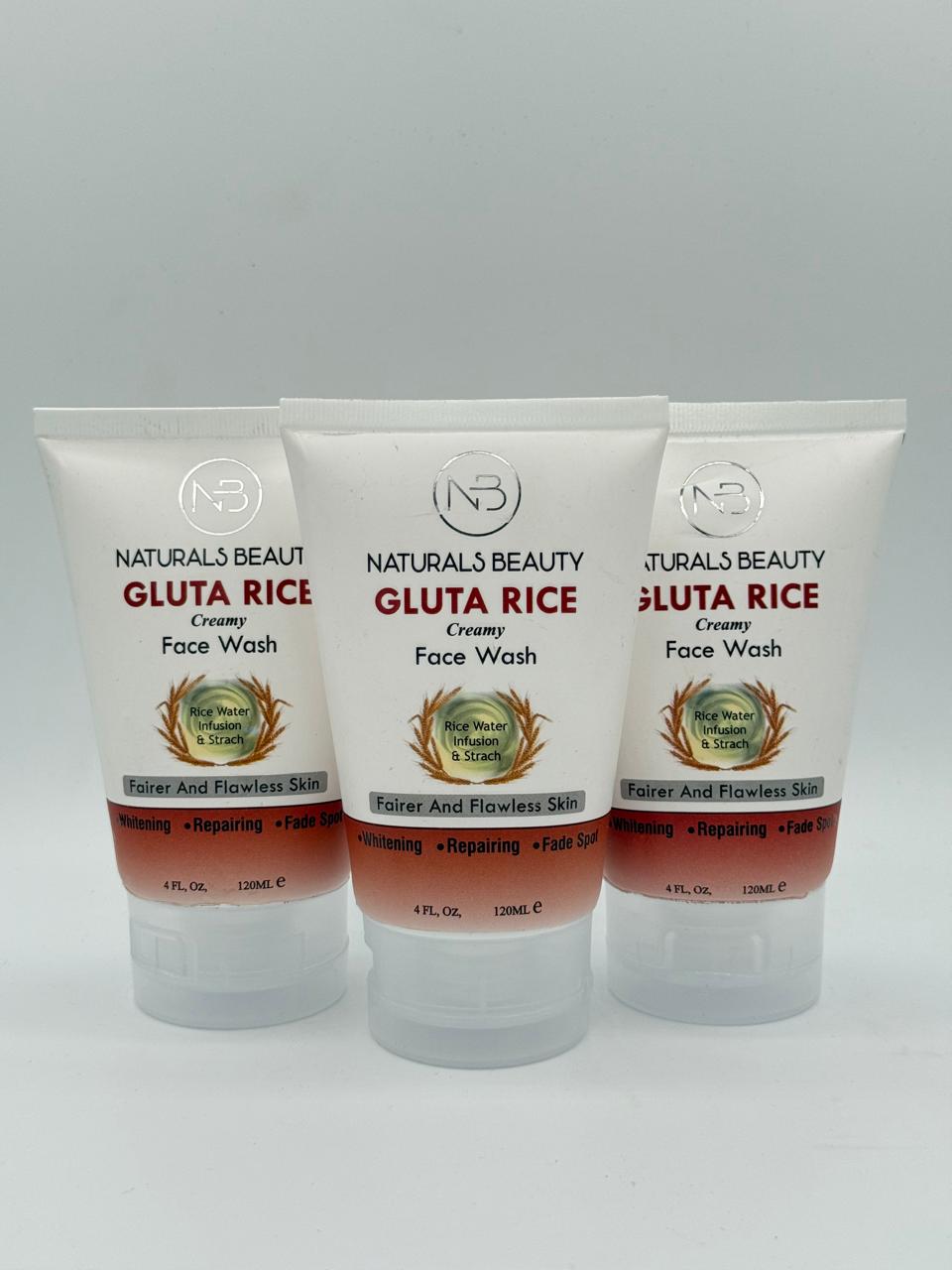 Naturals Gluta Rice Cream Face Wash