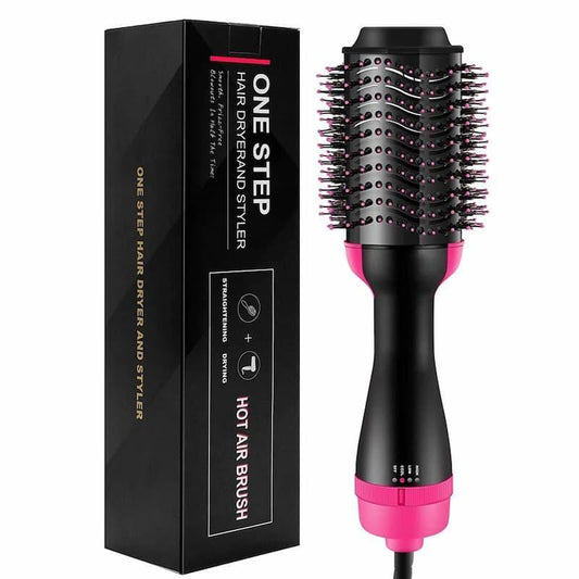 One Step Blow Hair Dryer and Volumizer Brush | Hot Air Brush Hair Styler for Straightening &amp; Curl 1000W Comb