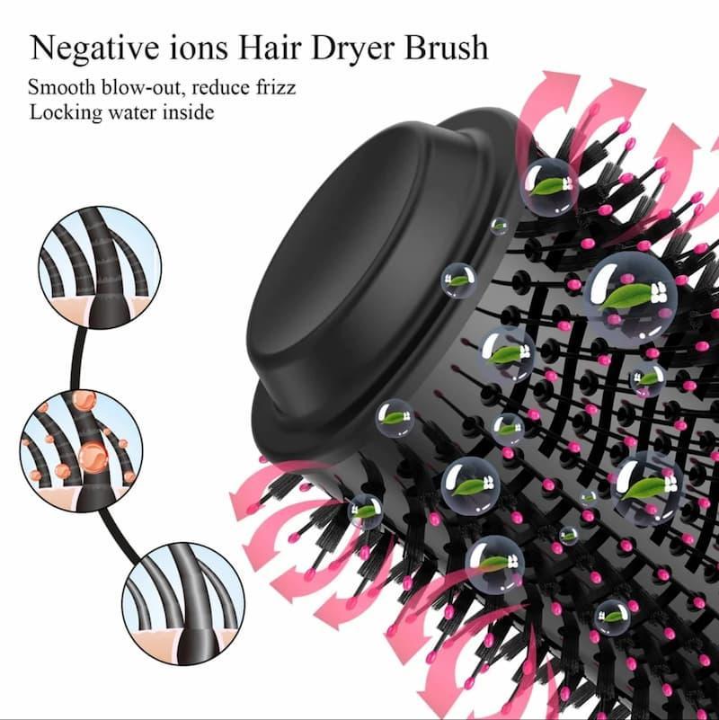 One Step Blow Hair Dryer and Volumizer Brush | Hot Air Brush Hair Styler for Straightening &amp; Curl 1000W Comb