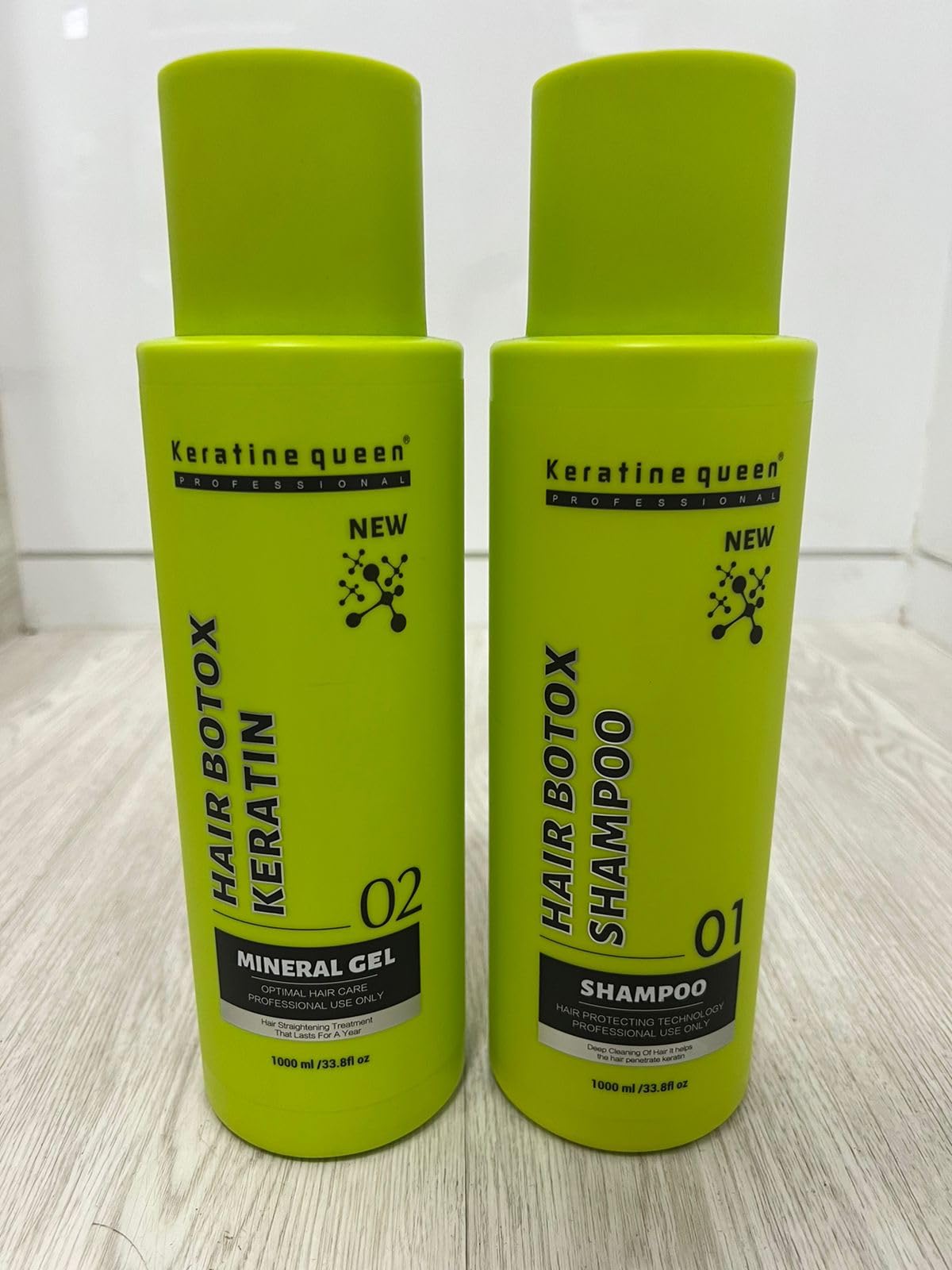 Keratin Queen Hair Botox Keratin New Hair Protecting Technology Straightening Hair Serum Shampoo Conditioner