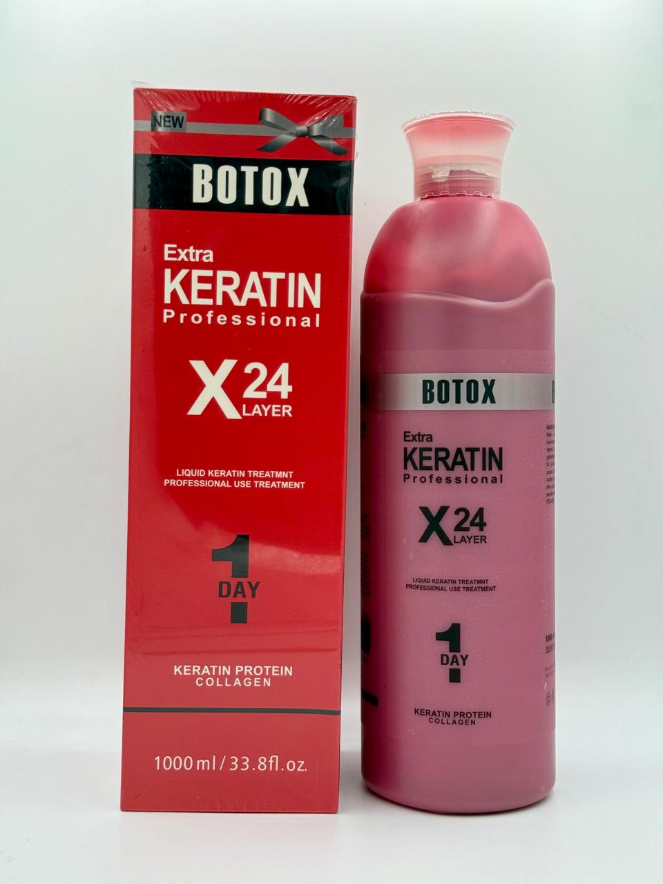 Keratin Botox Extra Keratin Professional X24 Layer 1 Day Keratin Protein Collagen 1000ml