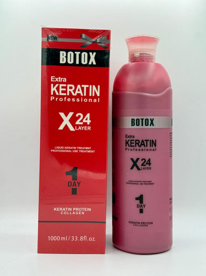 Keratin Botox Extra Keratin Professional X24 Layer 1 Day Keratin Protein Collagen 1000ml