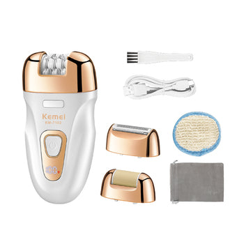 Kemei KM-7102 Electric Hair Removal Device Women's Shaver Personal Hair Removal Device Hair Puller Hair Removal Artifact white