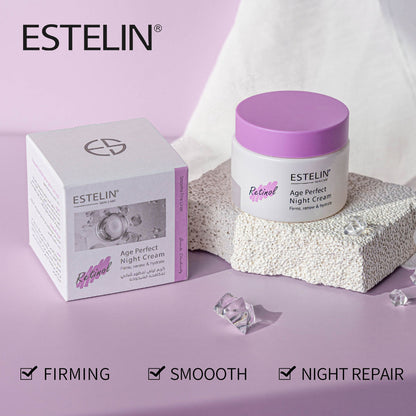 ESTELIN Retinol Age Perfect Vitalizing Nourishing Anti Aging Tighten Skin Best Night Whitening Cream