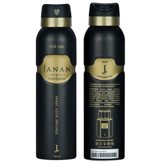 J. Perfumed Body Spray For Men Janan Gold 150 ML