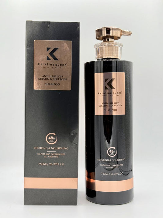 Keratine Queen Beauty & Mature Moisturizing Protien Keratine & Collagen Shampoo