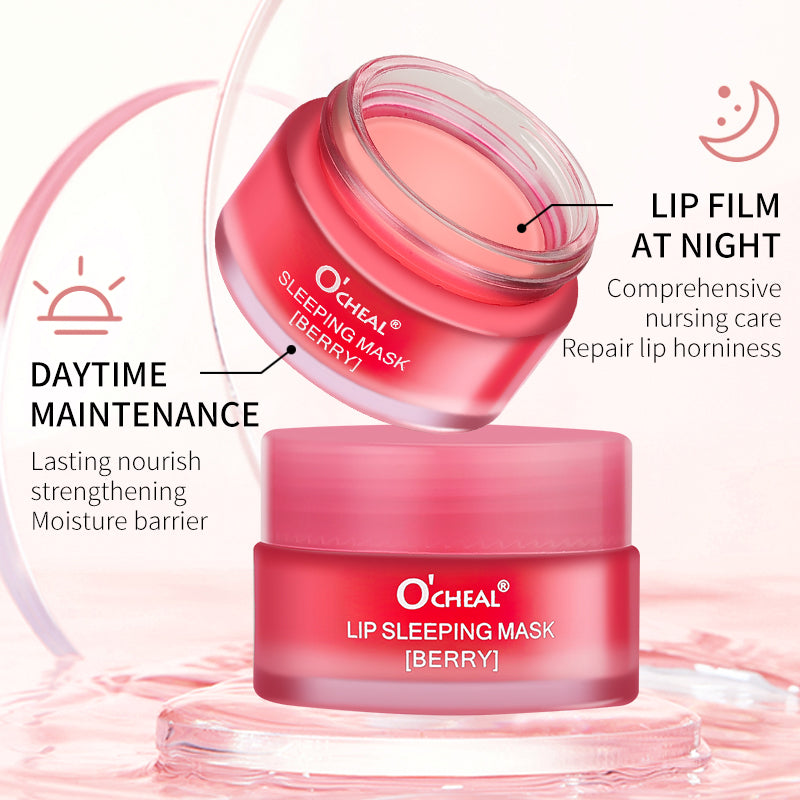 O'CHEAL 1 Pcs Sleeping Mask Maintenance Moisturizing Lip Gloss Mask Cream Plump Lips Serum Care Nourishing Lip Mask Balm