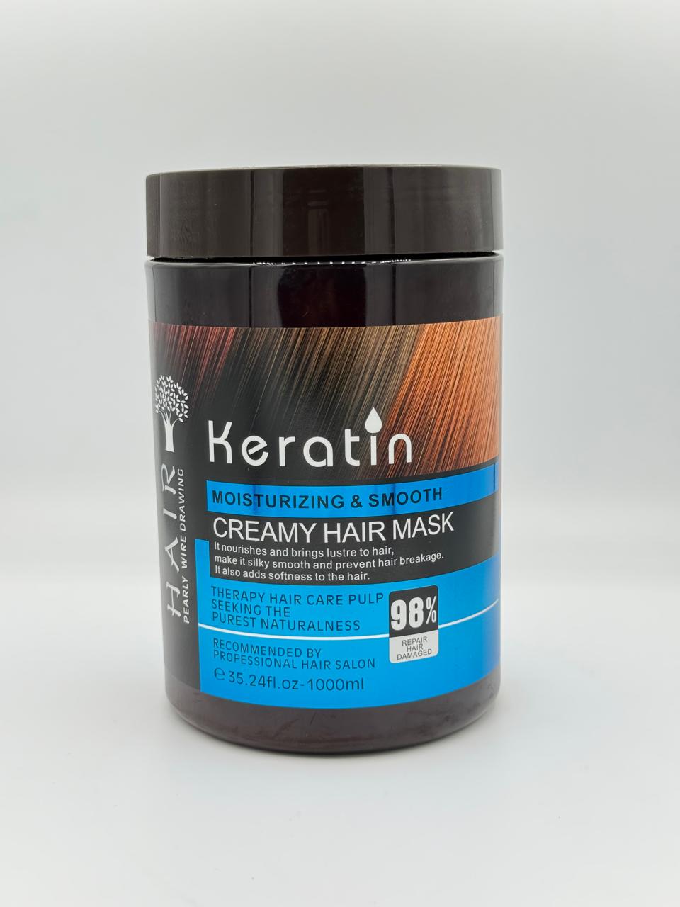 Keratin Creamy Hair Mask Moisturizing & Smooth 1000ml