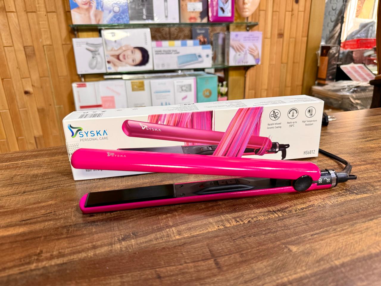 SYSKA Super Glam Hair Straightener 2 in 1