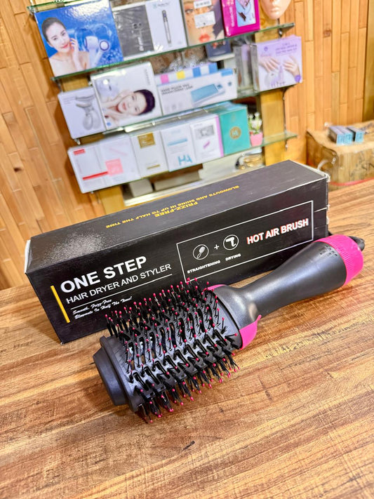 One Step Blow Hair Dryer and Volumizer Brush | Hot Air Brush Hair Styler for Straightening &amp; Curl 1000W Comb
