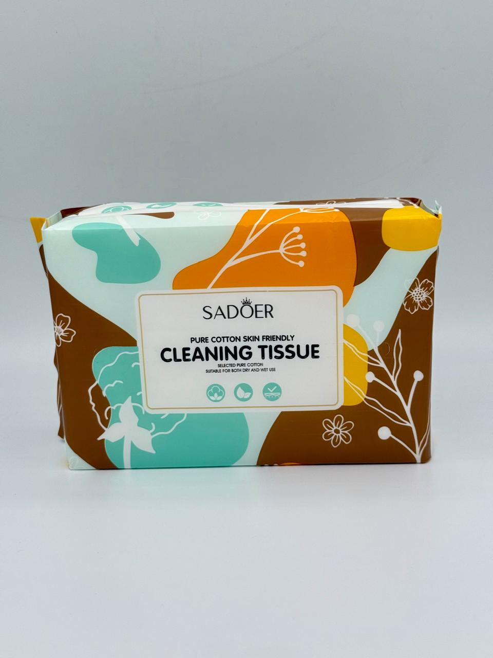 Sadoer Pure Cotten Skin Friendly Cleaning Tissue pack of 50 Pcs tissue