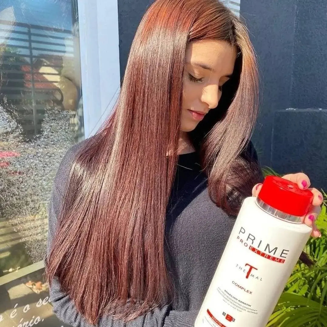 Prime Pro Thermal Complex 2 Step Brazilian Keratin Hair Straightening Treatment 1L
