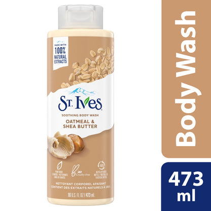 ST. IVES SOOTHING BODY WASH OATMEAL AND SHEA BUTTER