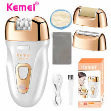 Kemei KM-7102 Electric Hair Removal Device Women's Shaver Personal Hair Removal Device Hair Puller Hair Removal Artifact white