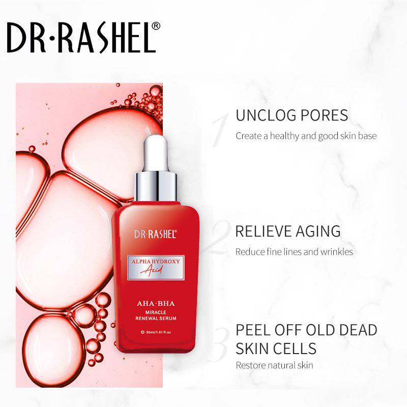 DR RASHEL Skin Care AHA BHA Miracle Renewal Rejuvenation Face Serum 30ml