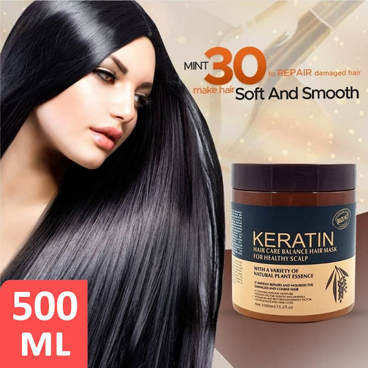 Keratin Hair Mask Brazil Nut for Healthy Scalp 500ml